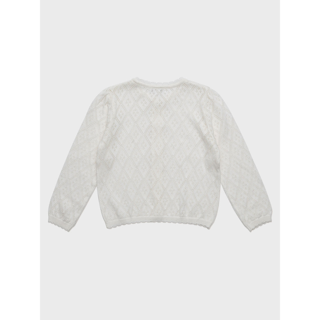 Louisiella Bellute Knit Cardigan- Vanilla White