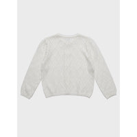 Louisiella Bellute Knit Cardigan- Vanilla White
