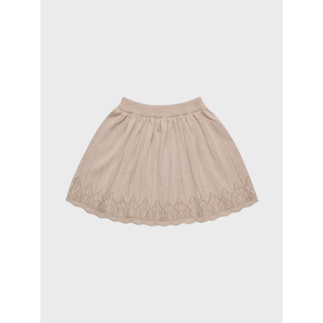 Louisiella Novella Knit Skirt- Pink Beige