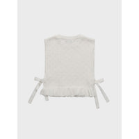 Louisiella Davian Knit Vest-  Vanilla White