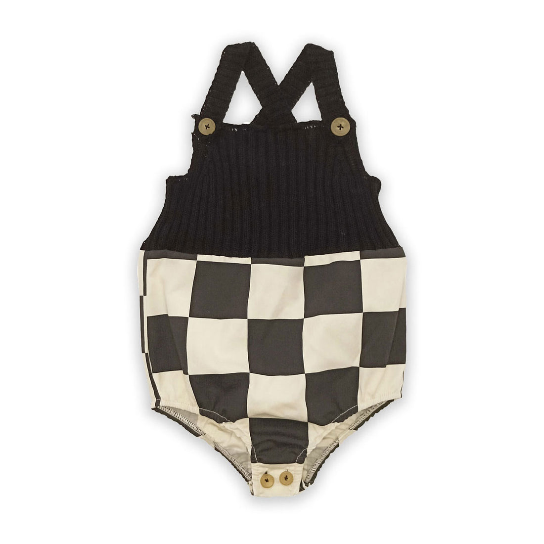 Little Creative Factory Check Tribal Knit Romper