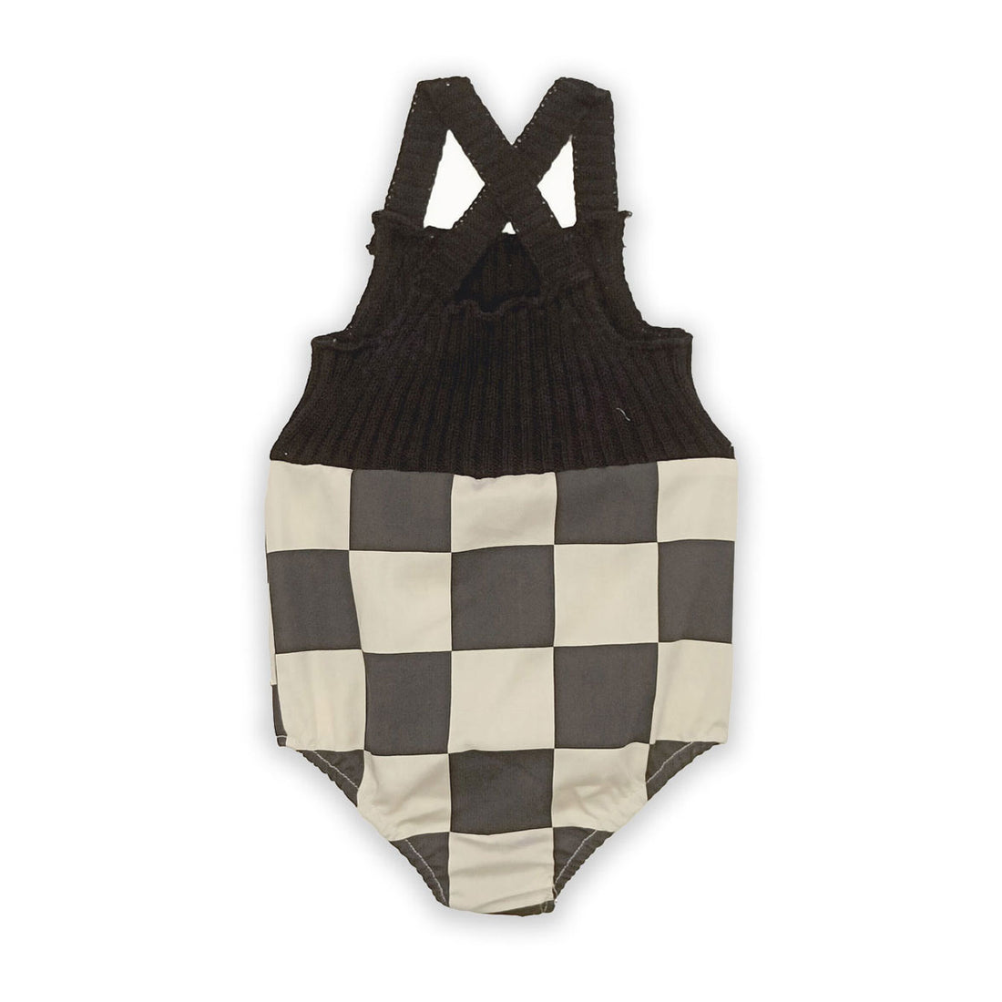 Little Creative Factory Check Tribal Knit Romper