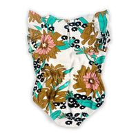 Little Creative Factory Flower Print Hawaii Terry Overalls