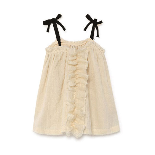 Little Creative Factory Cream Baby Muslin Ruffle Sundress