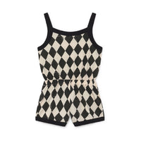 Little Creative Factory Black Baby Diamond Short Jumpsuit