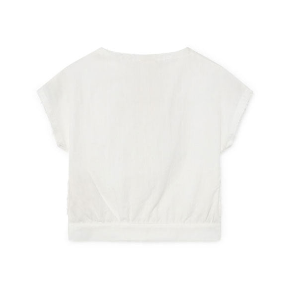 Little Creative Factory White Baby Crushed Cotton Shirt