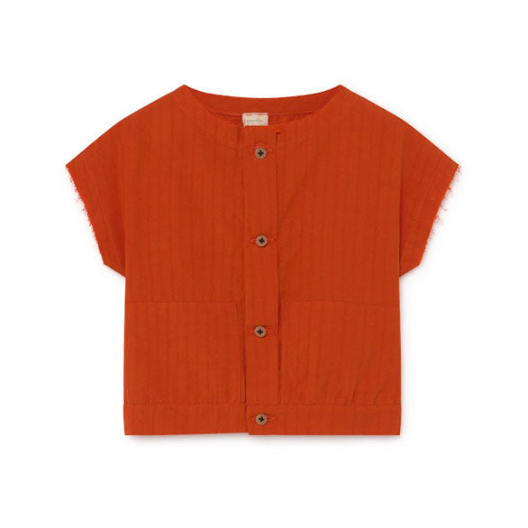 Little Creative Factory Orange Baby Crushed Cotton Shirt