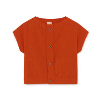 Little Creative Factory Orange Baby Crushed Cotton Shirt