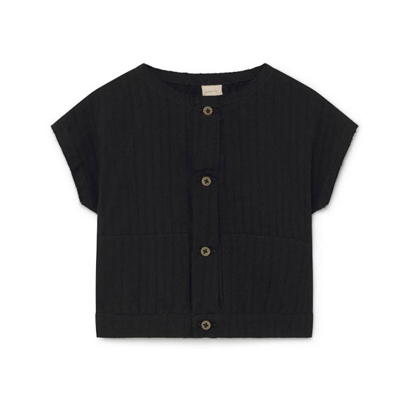 Little Creative Factory Black Baby Crushed Cotton Shirt