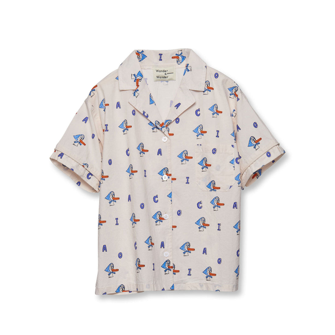 Wander and Wonder Cream Duck Boxy Shirt