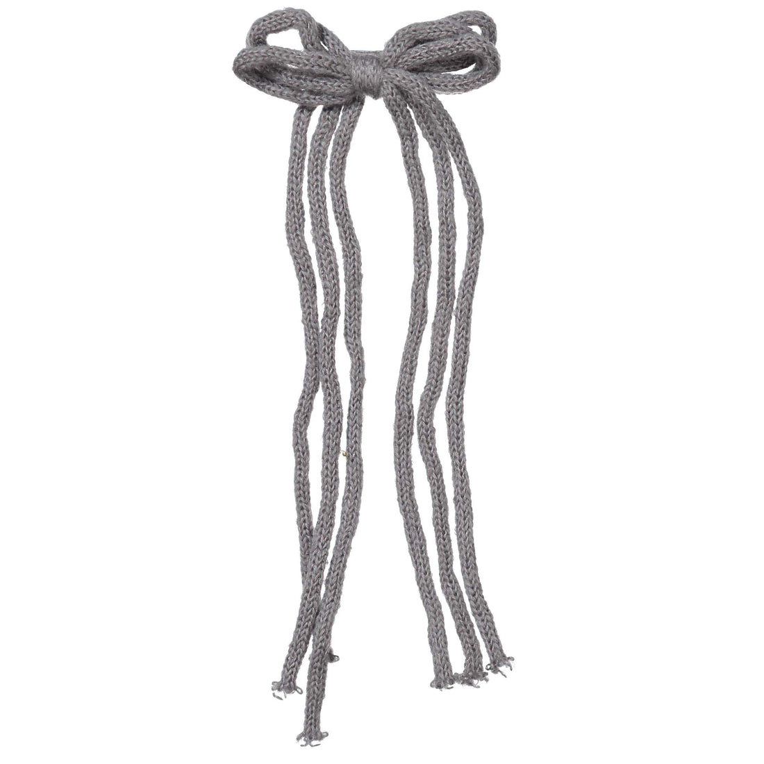 Knot Hairbands Yarn Bow Clip // Grey