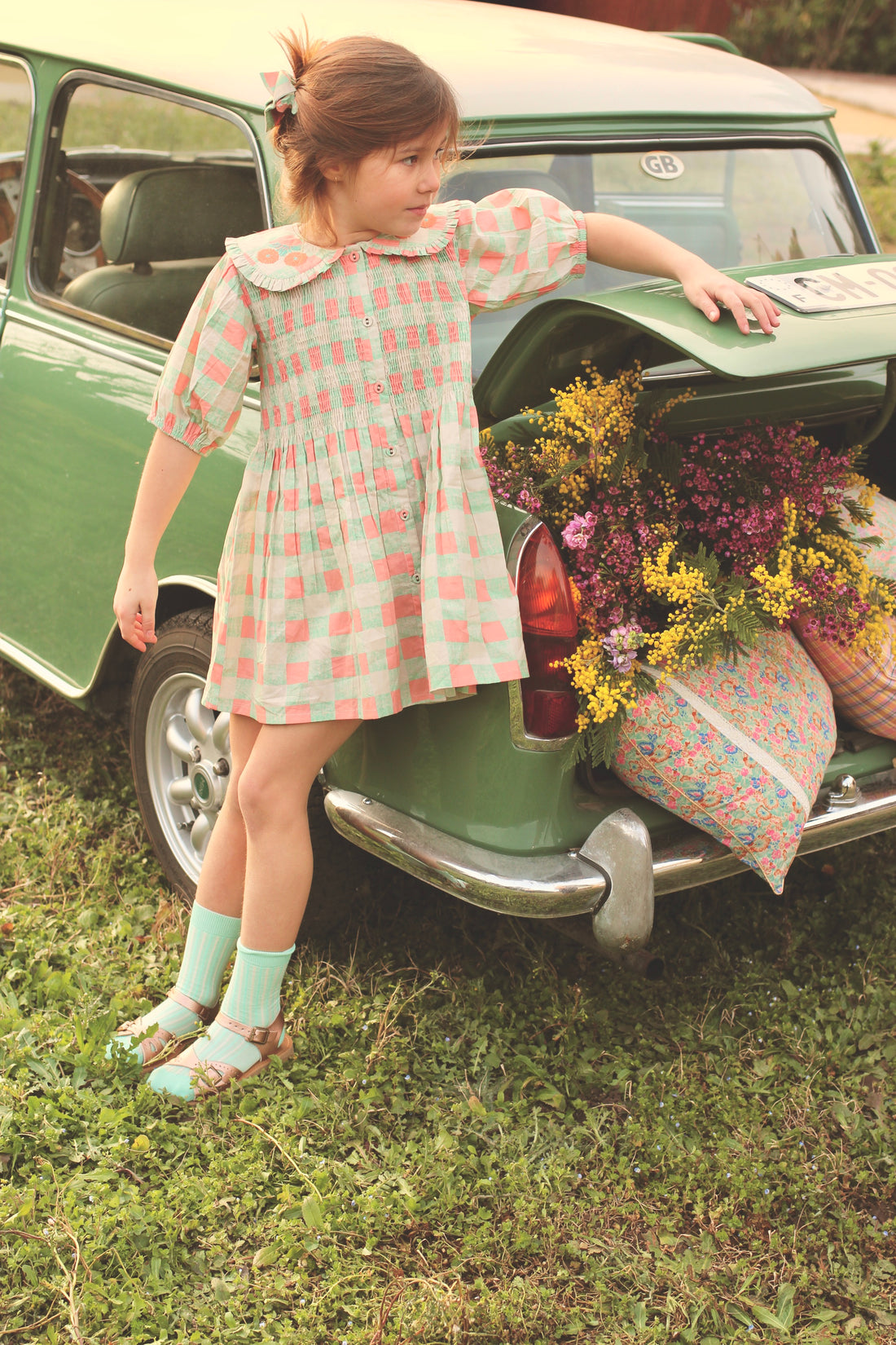 Bonjour Diary Chess Checks Tunique Blouse