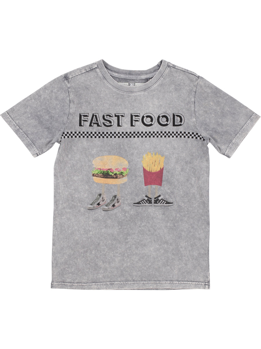 Butter Grey Fast Food Tee