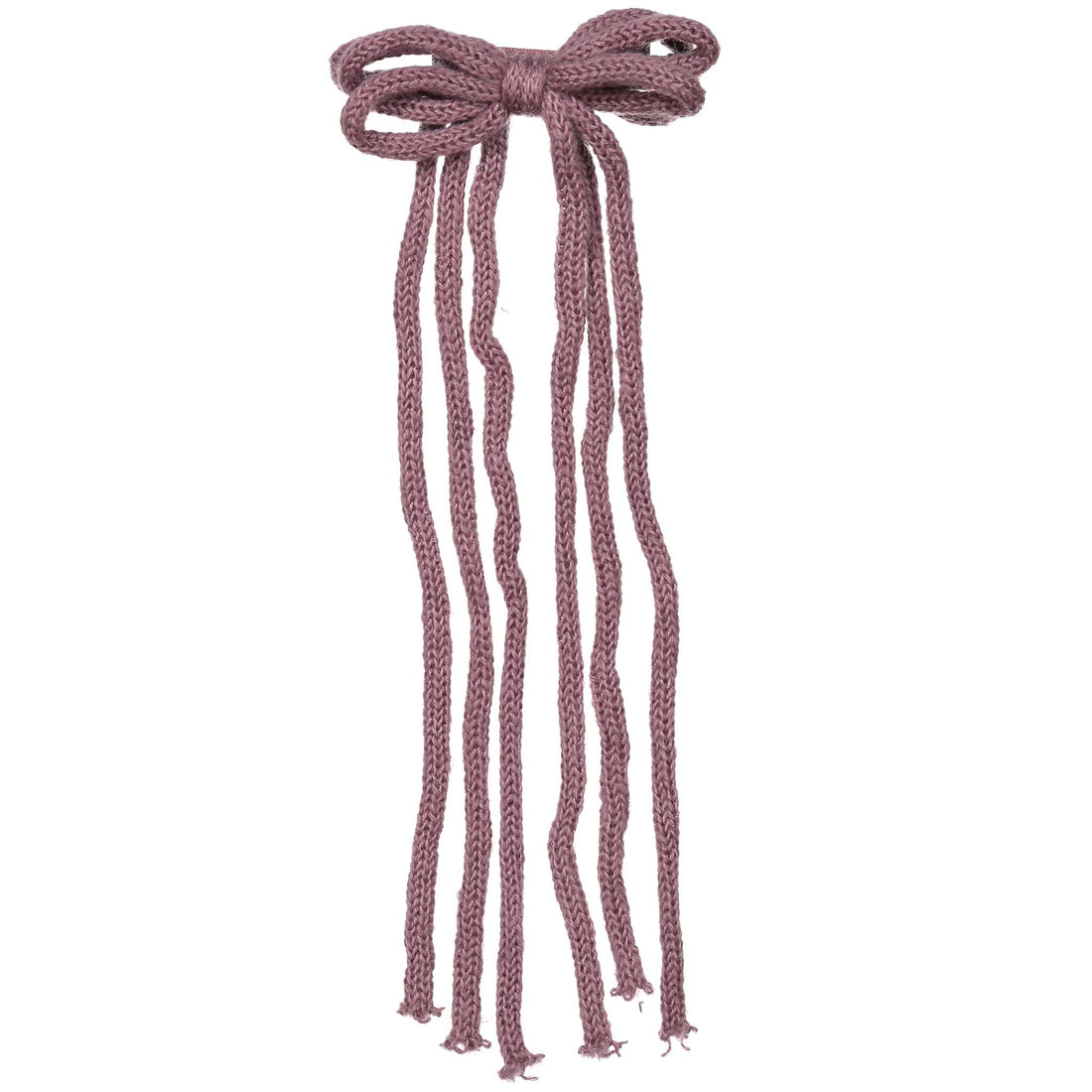 Knot Hairbands Yarn Bow Clip // Powder Purple