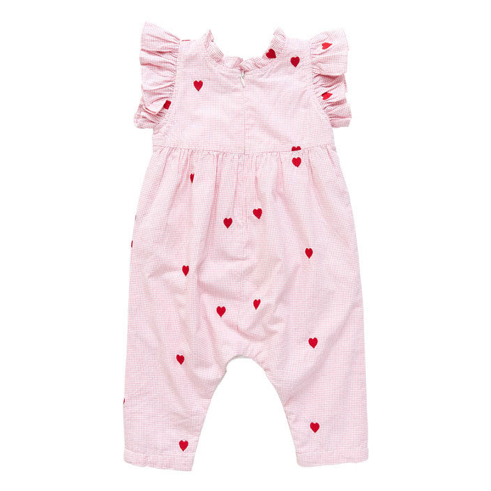 Pink Chicken Baby Jennifer Jumper - Heart Embroidery