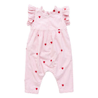 Pink Chicken Baby Jennifer Jumper - Heart Embroidery