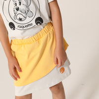 raquette Azure Blue Baseline Pastel Tricolor Jersey Tennis Skirt