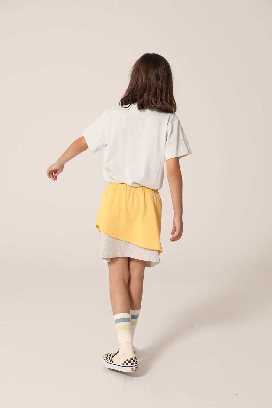 raquette Azure Blue Baseline Pastel Tricolor Jersey Tennis Skirt