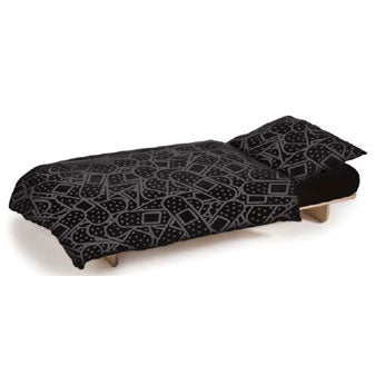NUNUNU Black Bandaid Bedding Set