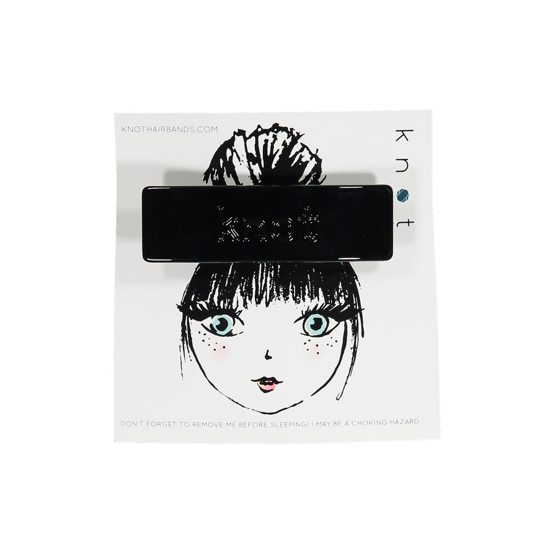 Knot Hairbands Barrette Clip // Black