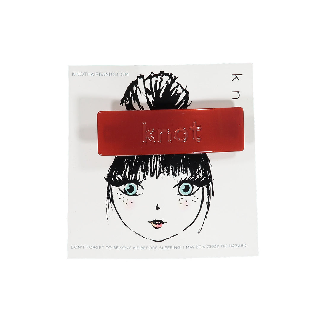 Knot Hairbands Barrette Clip // Cherry