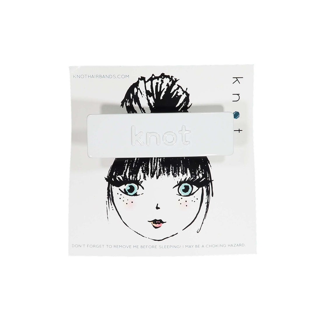 Knot Hairbands Barrette Clip // White