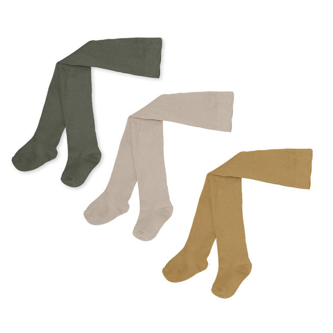 Konges Slojd Milk/Honey/Basil 3 Pack Rib Tights