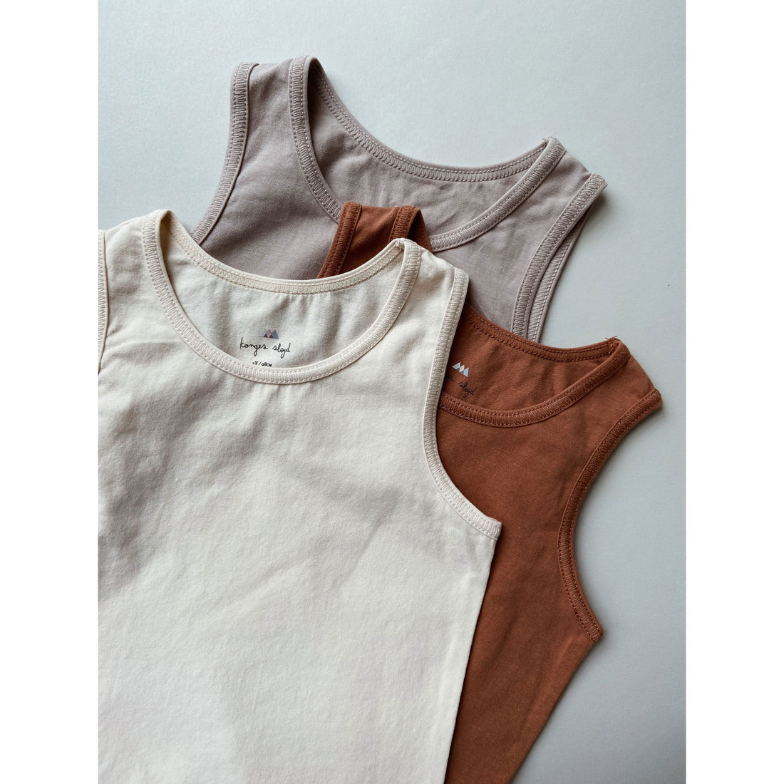 Konges Slojd  Tan/Champagne/Beige Cue 3 Pack Tanks