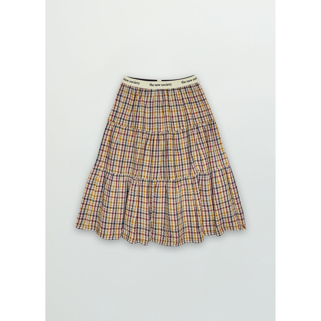 The New Society Multicolor Check Benerice Skirt