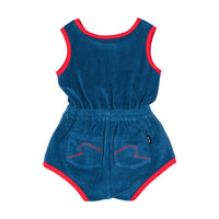 Rock Your Baby Blue Happy Hearts Baby Romper