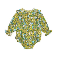 Rock Your Baby Yellow Ditsy Floral Romper