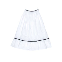 Batsheva White Poplin Kipp Skirt