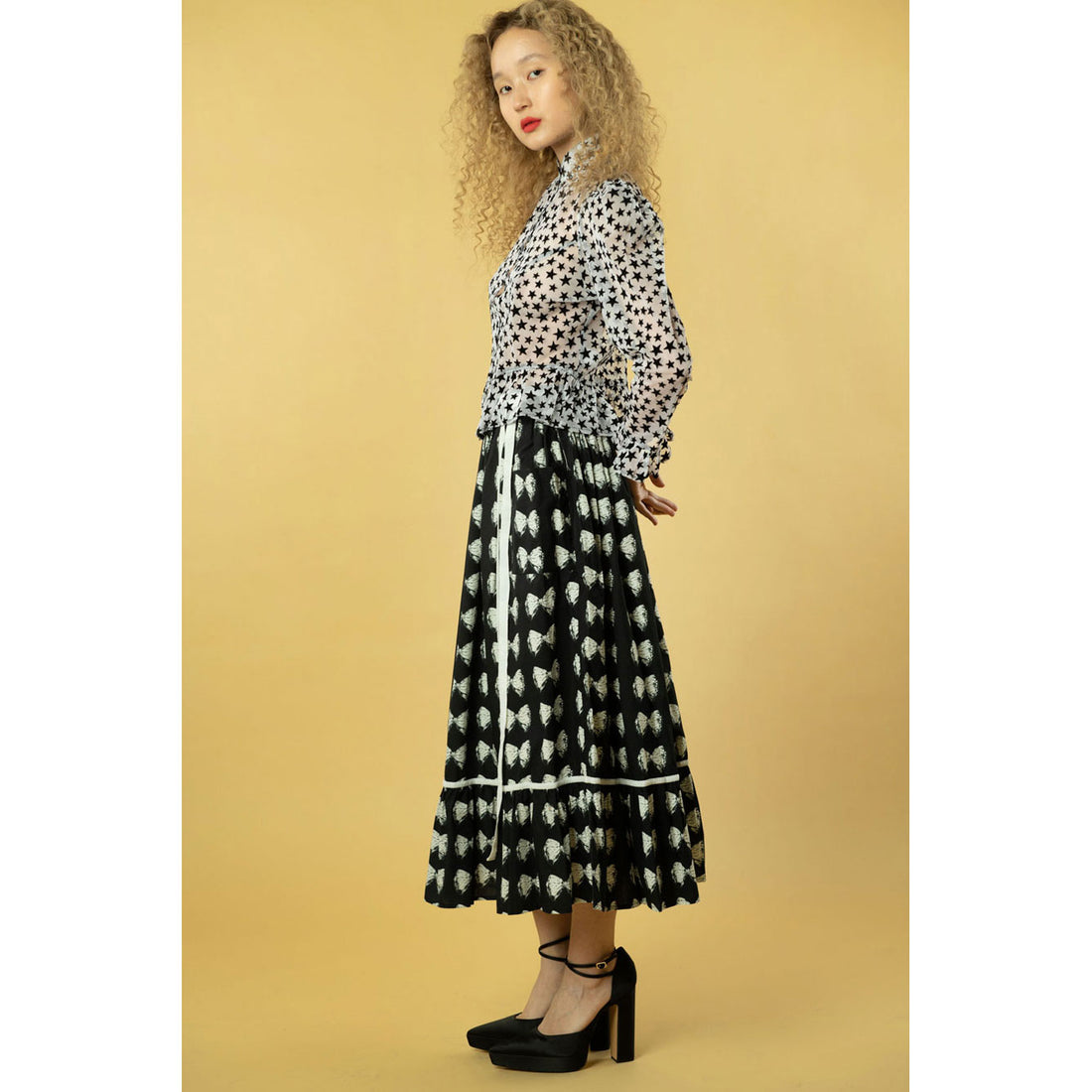 Batsheva Antique Bow Kipp Skirt