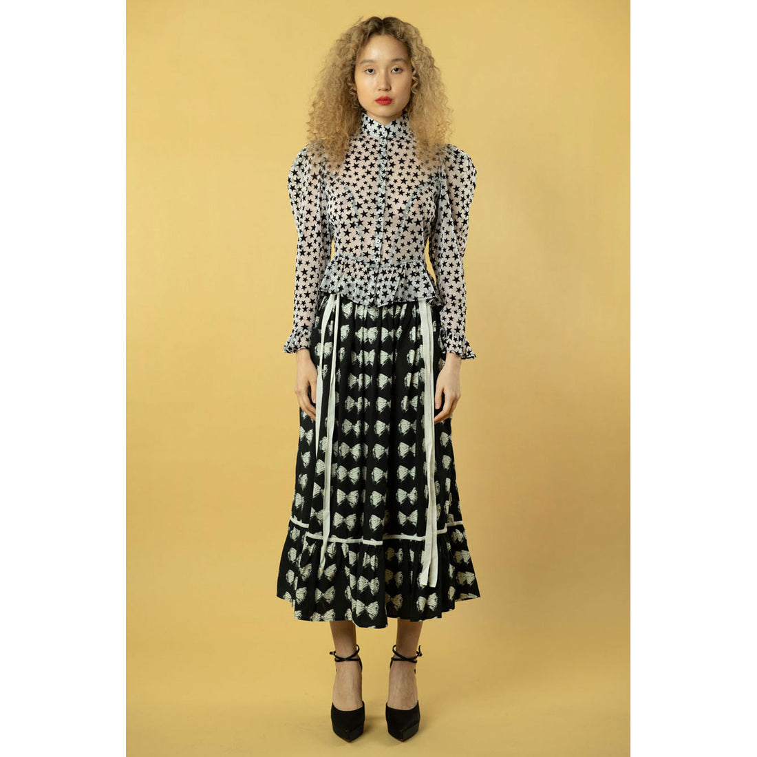 Batsheva Antique Bow Kipp Skirt