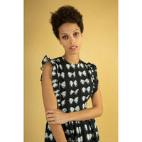 Batsheva Antique Bow Apron Dress