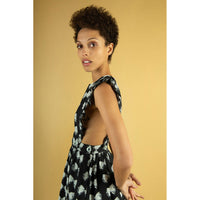 Batsheva Antique Bow Apron Dress