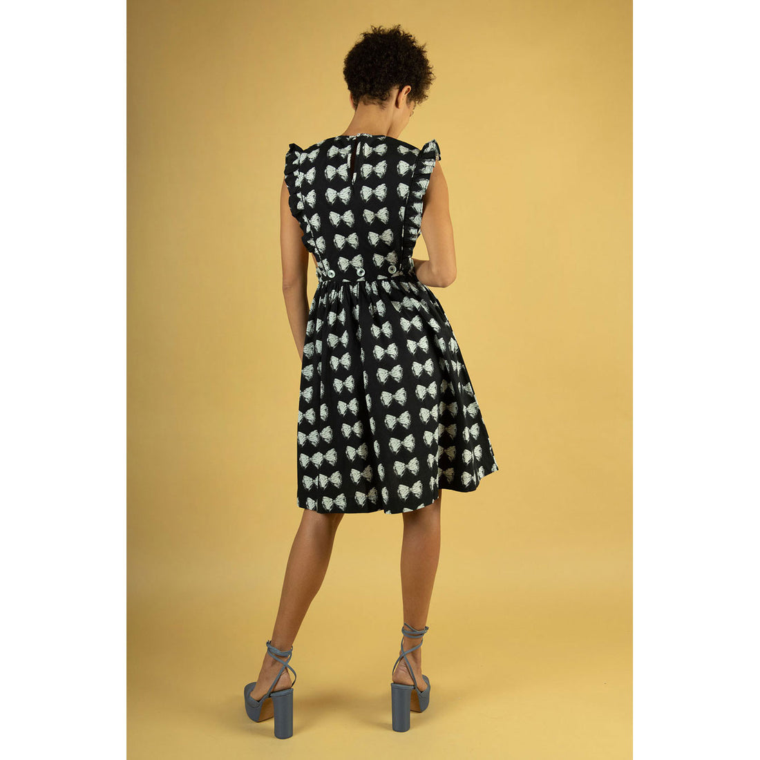 Batsheva Antique Bow Apron Dress