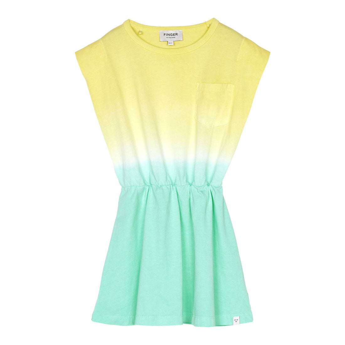 Finger in the Nose Billie Soft Yellow Dip Dye Sleeveless Dress