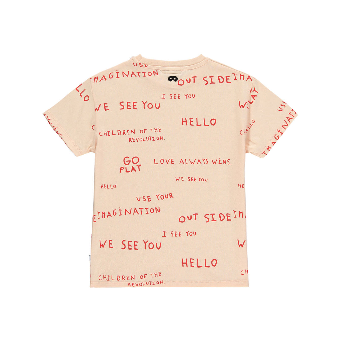 Beau Loves Apri cot Journal Text Allover T-Shirt