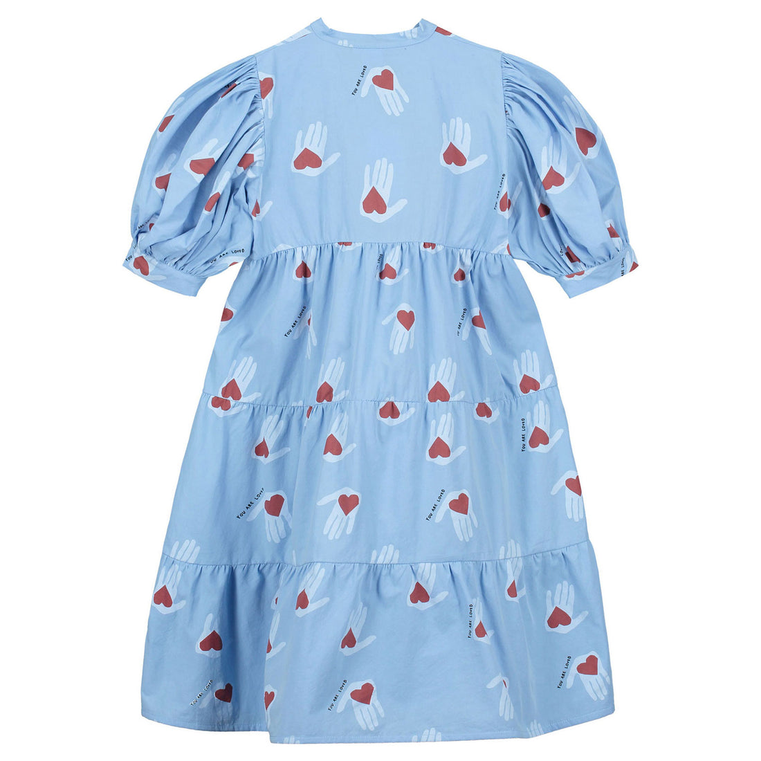 Beau Loves Blue Hold My Heart Print Dress