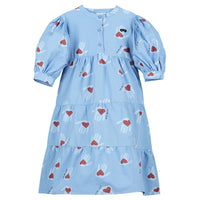 Beau Loves Blue Hold My Heart Print Dress