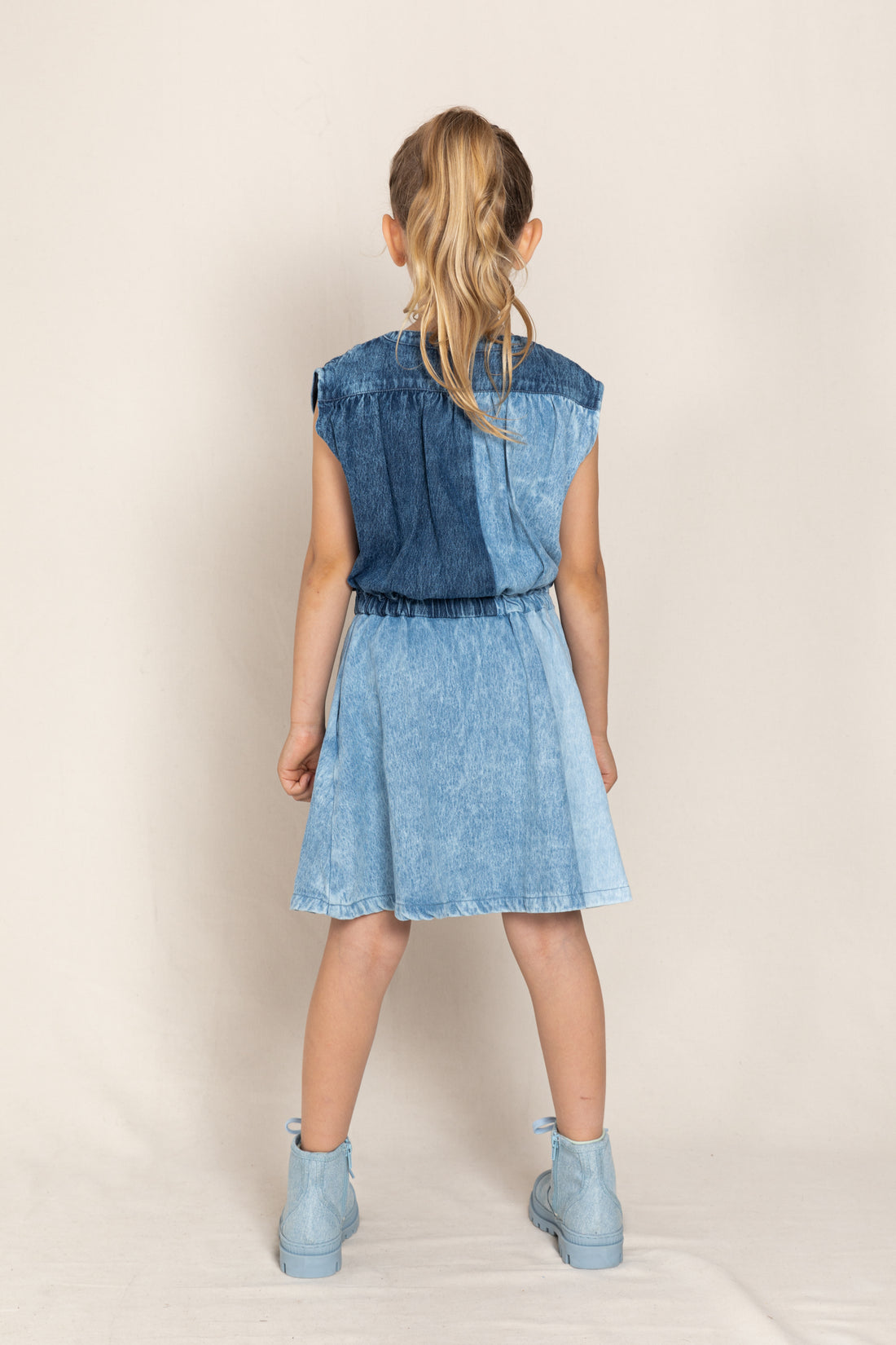 finger in the nose denim dress Finger In The Nose Blue Denim Olga Dress Ladida