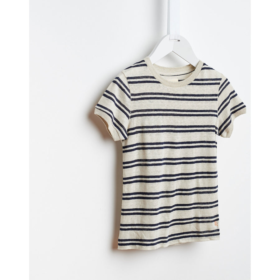Bellerose Beige Stripe Linen Tee