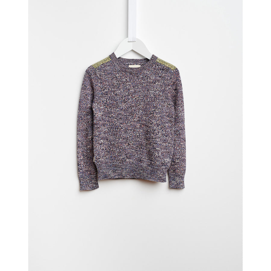 Bellerose Blue Pixel Melange Sweater