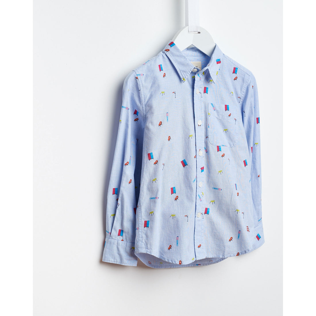 Bellerose Light Blue Furniture Print Shirt
