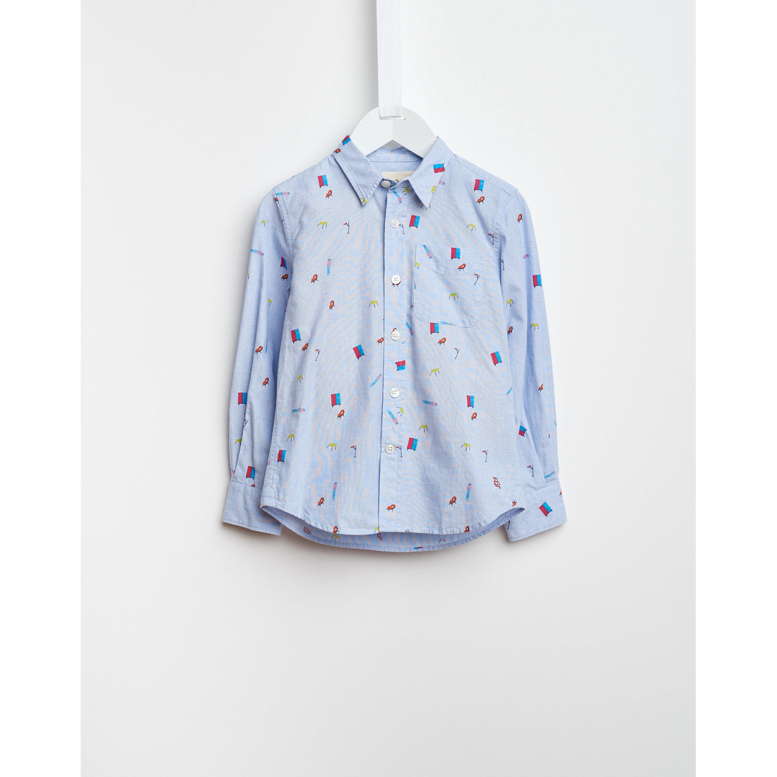 Bellerose Light Blue Furniture Print Shirt