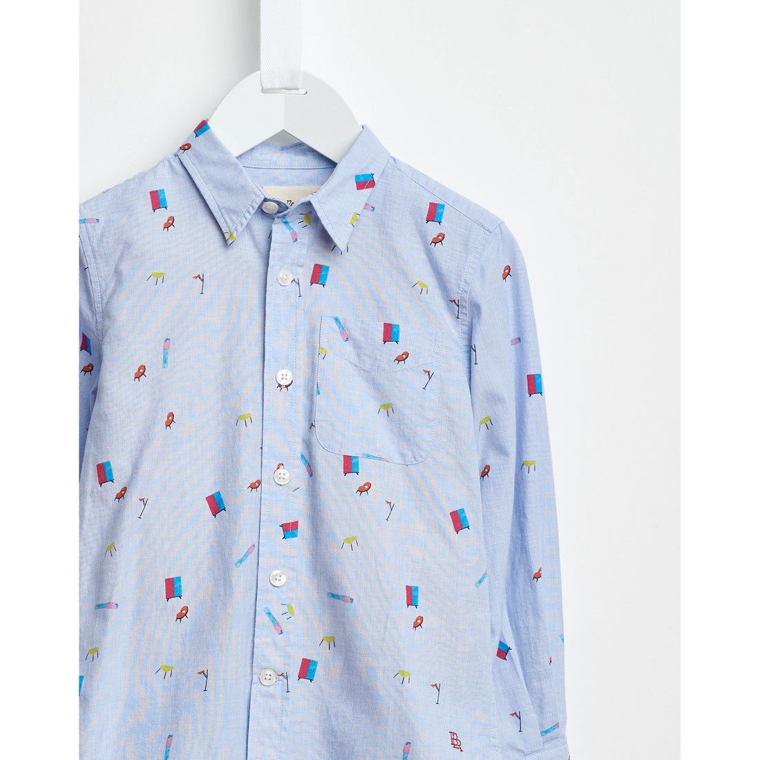 Bellerose Light Blue Furniture Print Shirt