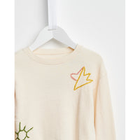 Bellerose Cream Embroidered Sweatshirt