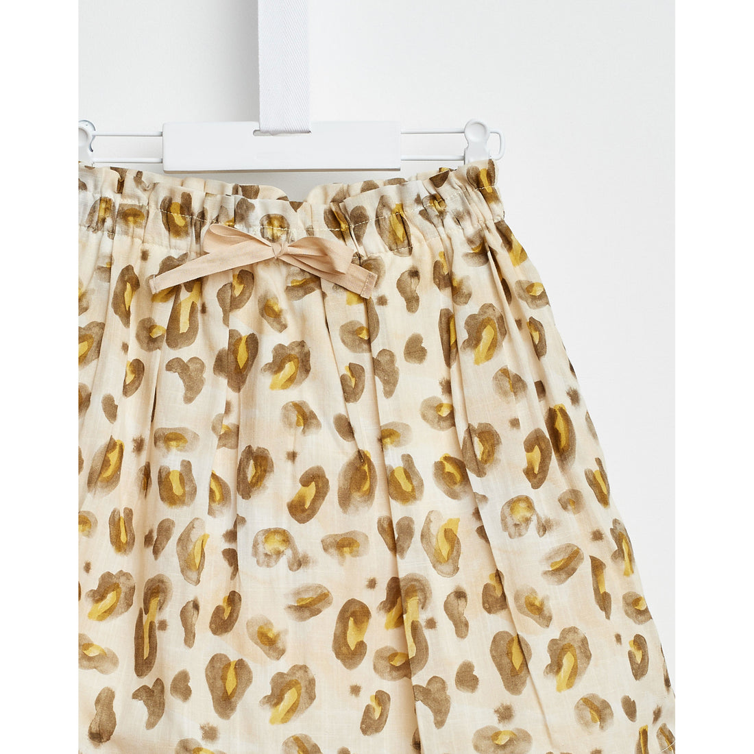 Bellerose Yellow Leopard Flair Skirt