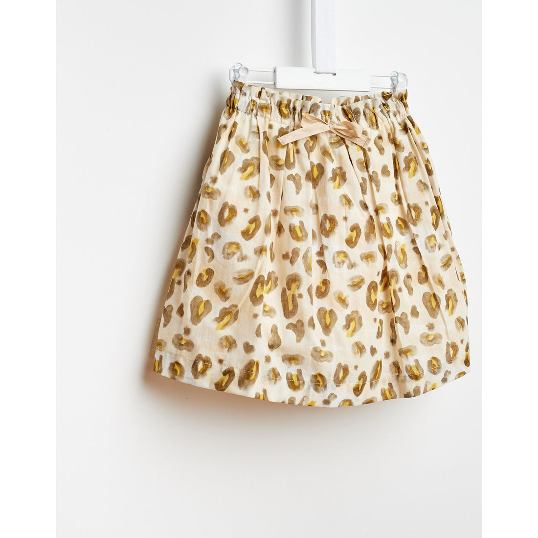 Bellerose Yellow Leopard Flair Skirt